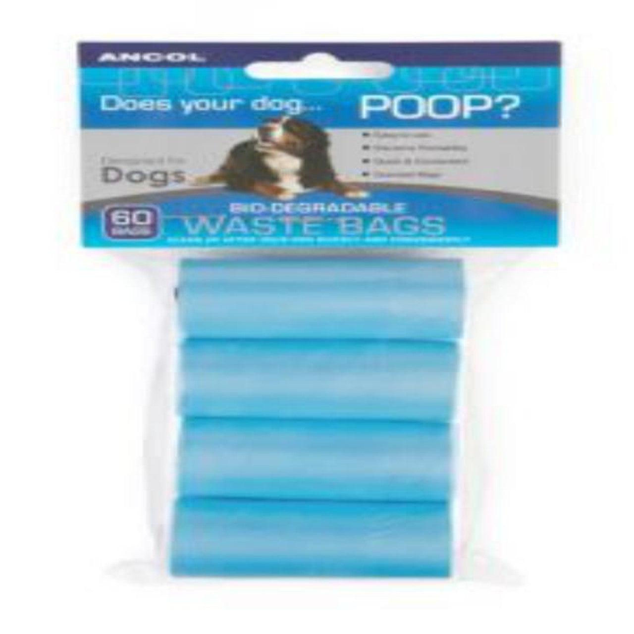 Ancol Biodegrade Refill Roll Poop Bags 60 Bags