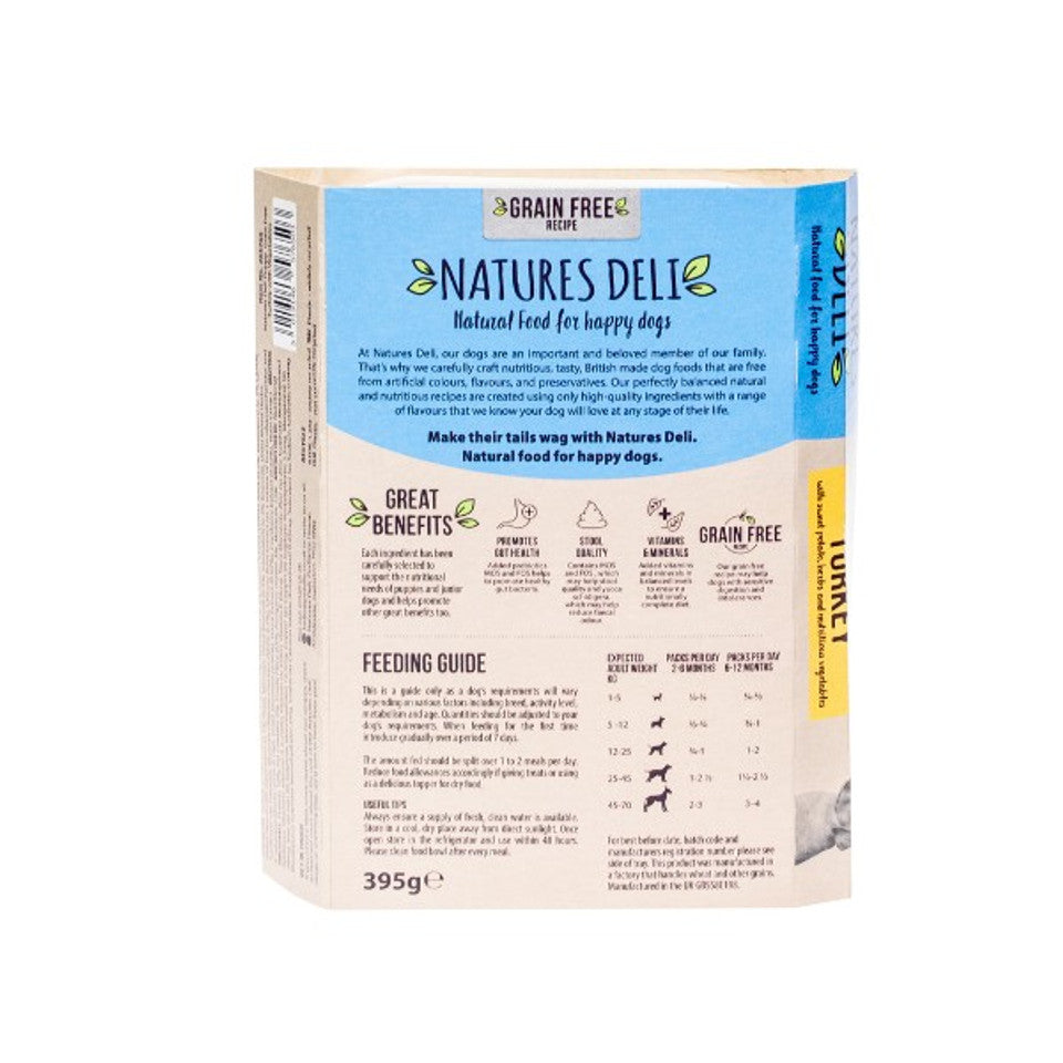 Natures Deli Puppy GF Turkey 7 x 395g