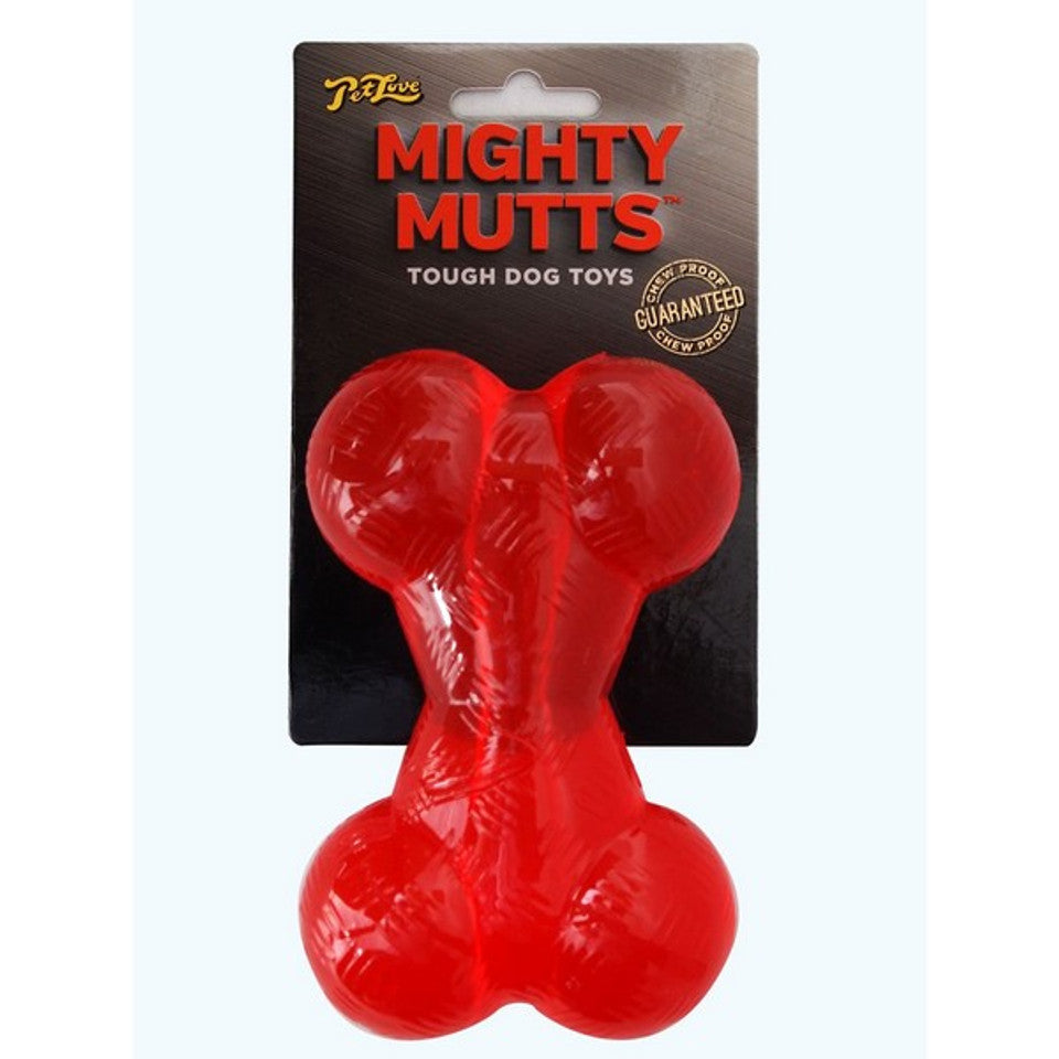 Pet Love Mighty Mutts Rubber Bone Medium